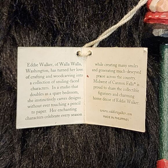 Eddie Walker Midwest of Cannon Falls Santa with Snow Shovel Ornament - Picture 10 of 10